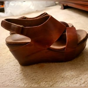 Antelope Brown Wedges Size 36